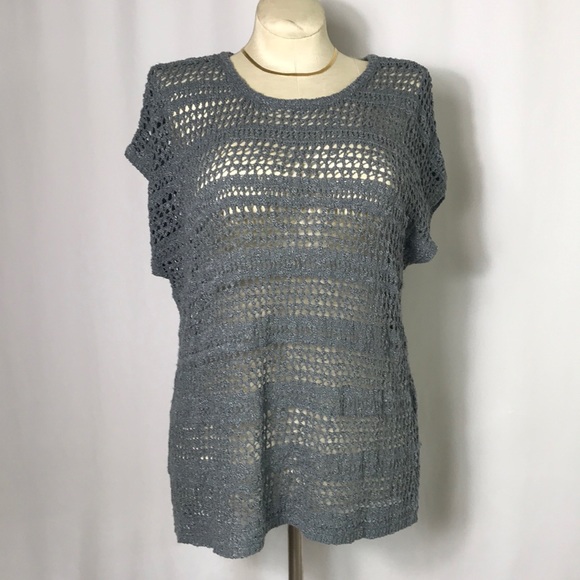 🌻3/25🌻 Open Crochet Loose Overlay Tunic Sweater - Picture 1 of 6